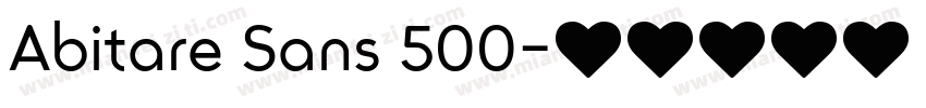 Abitare Sans 500字体转换